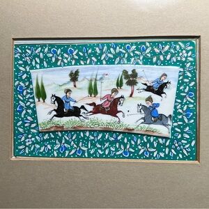 Persian Miniature Painting on Bone